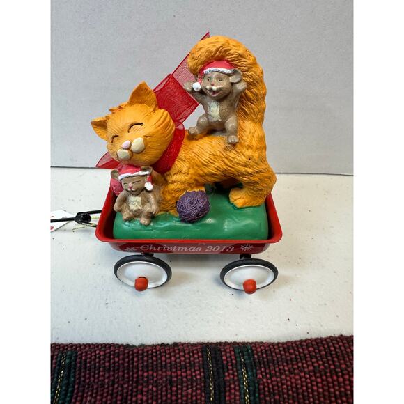 Ornament / Christmas / Red Wagon Collection / Cat and Mouse /Figis 2013/Vintage - Picture 2 of 5